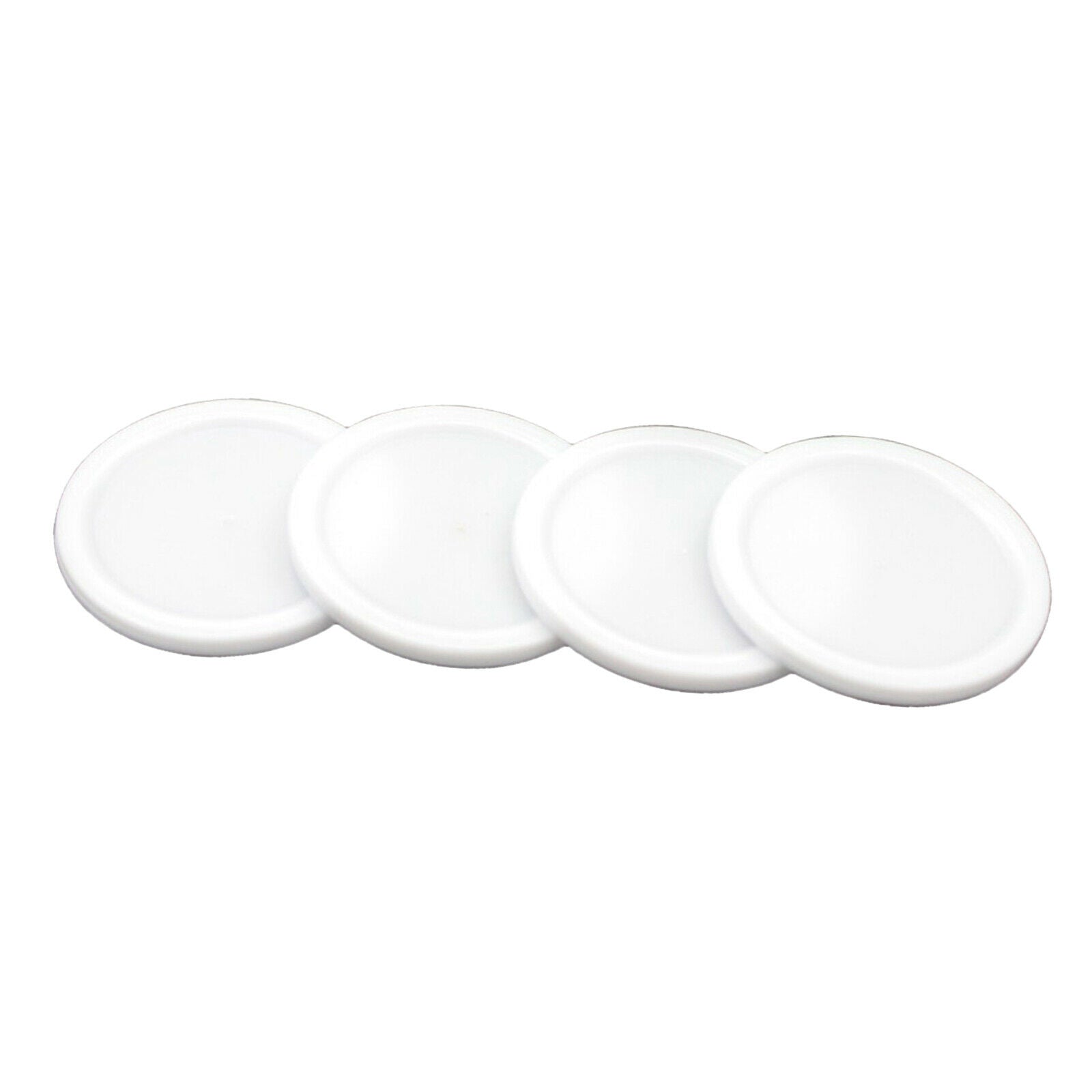 2PCS Air Hockey Pushers and 4PCS Pucks Small Size Entertainment Gift White