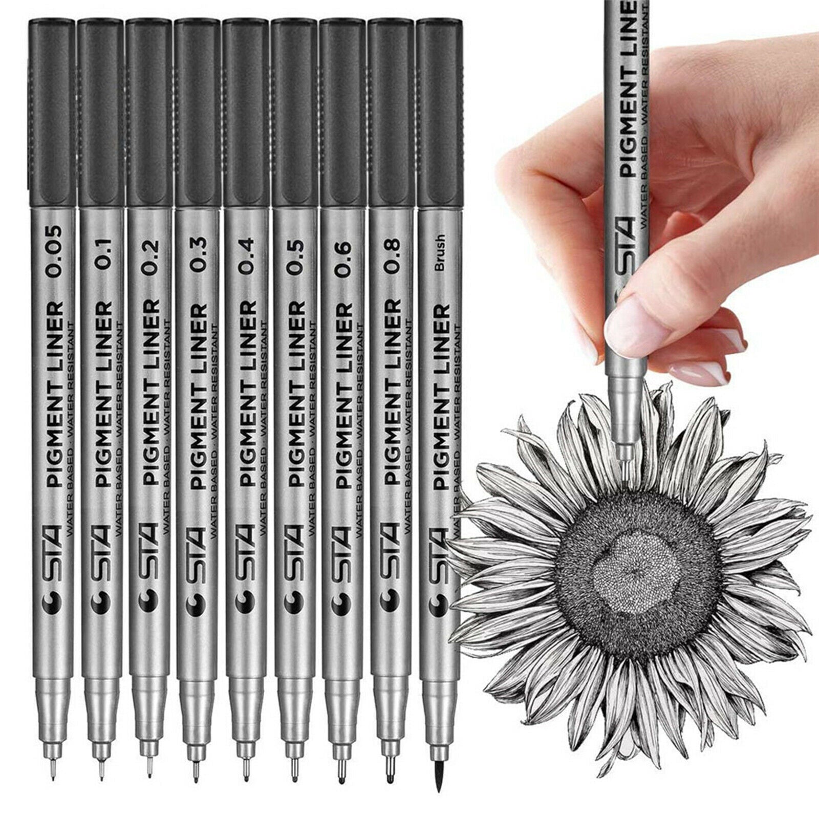 Pigment Liner Micro Liner Drawing Pens Makers Waterproof Sketching Pens