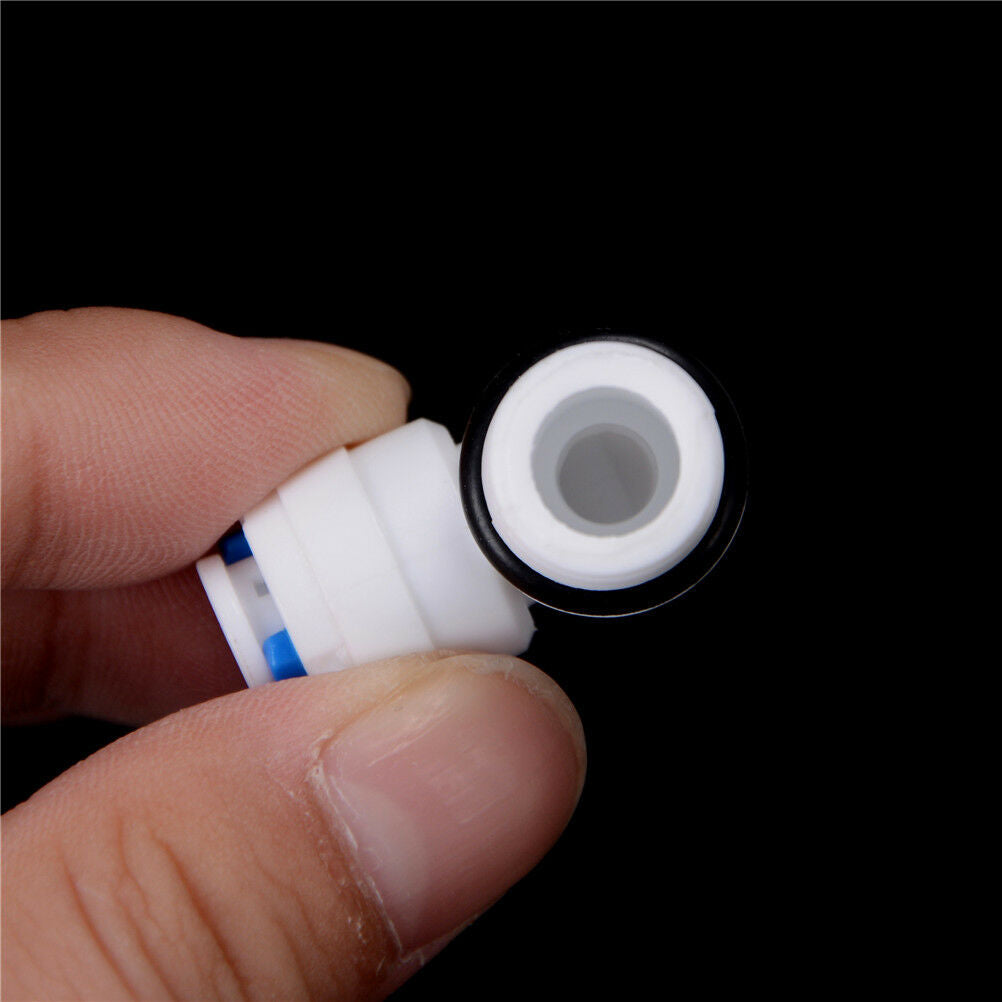 5PCS 1/4" Male Thread - 1/4" OD Tube RO Water Elbow Quick Connector MD J.dnW Kt