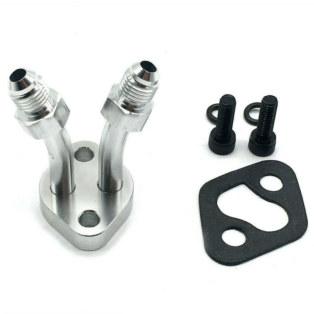 Aluminum Turbo Water Coolant Flange Kit For  CT9 CT12 CT20 CT26 4AN