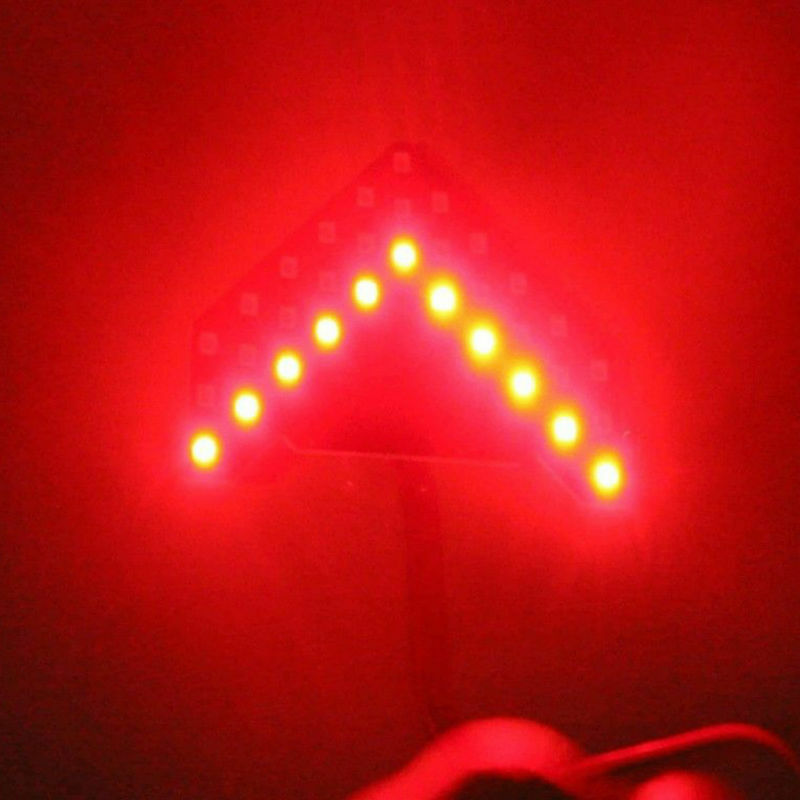 2 Super Red 33-SMD Sequential LED Arrows for Car Side Mirror Turn Signal Lights