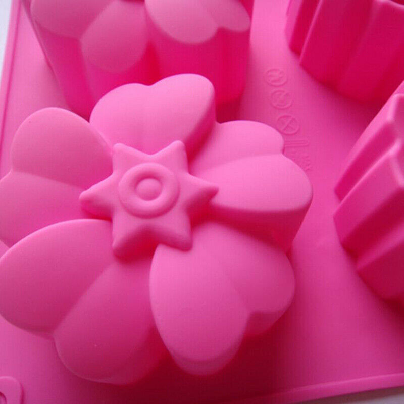 Silicone Flower Cake Mold Chocolate Baking Mold Pudding Jelly Mould Cake .l8