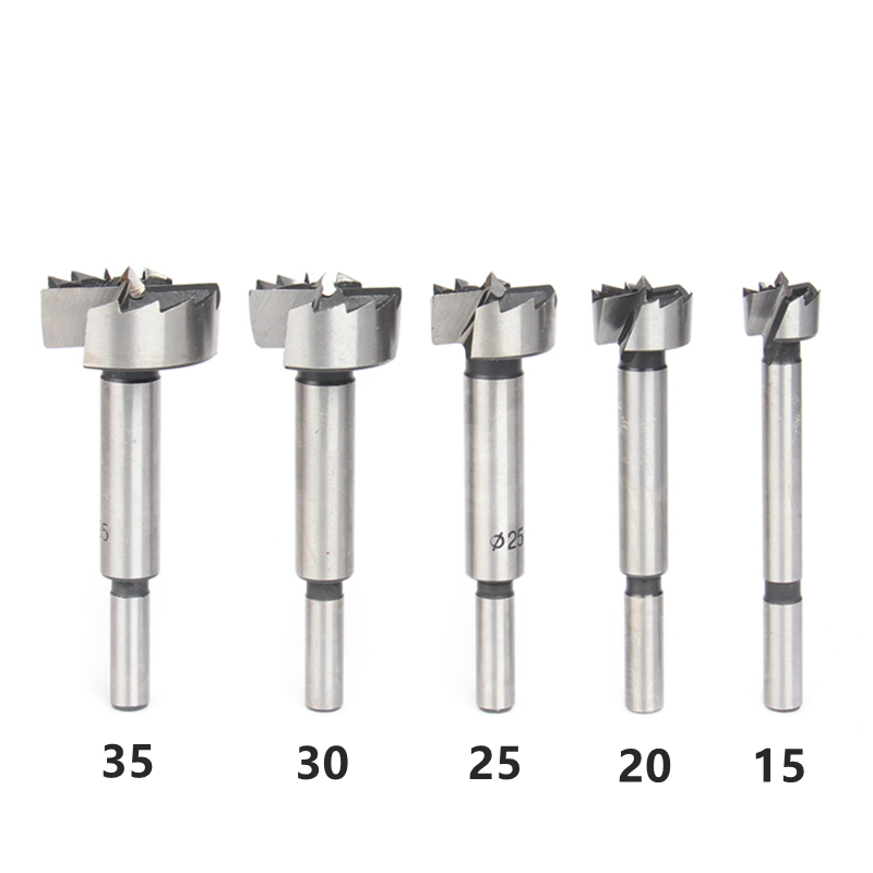 5Pcs Woodworking Tools 15-35Mm Woodworking Drill Bit Set Boring Saw Tool