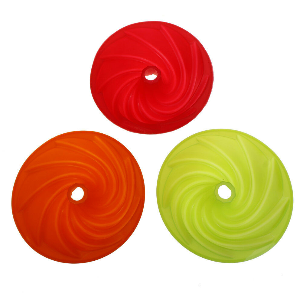 Spiral Shape Silicone Cake Pan Bread Bakeware Mold Baking TY XjSJCA