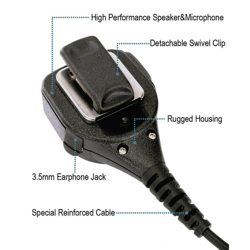 Microphone Speaker Remote Control with 3.5mm Waterproof Audio  for  Radio