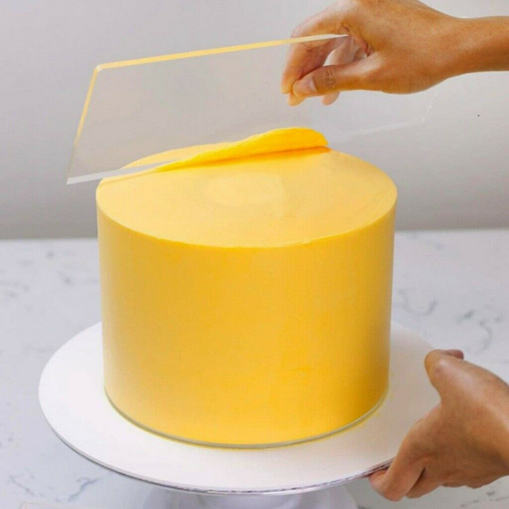 6 PCS Acrylic Cake Scraper Edge Smoother Tools Transparent Contour Comb  Baking