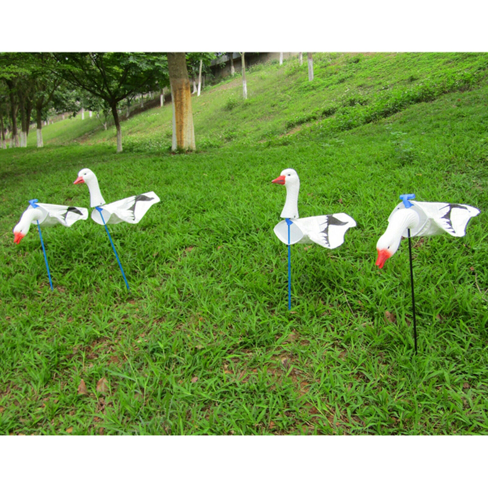 1pc Portable Outdoors Hunting White Snow Goose Decoys Gardening Decoration