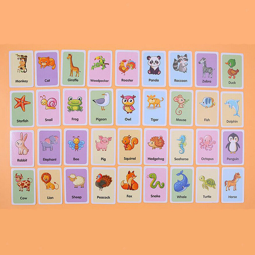First Words Flashcards for Preschoolers About Animals That Promote Memorization