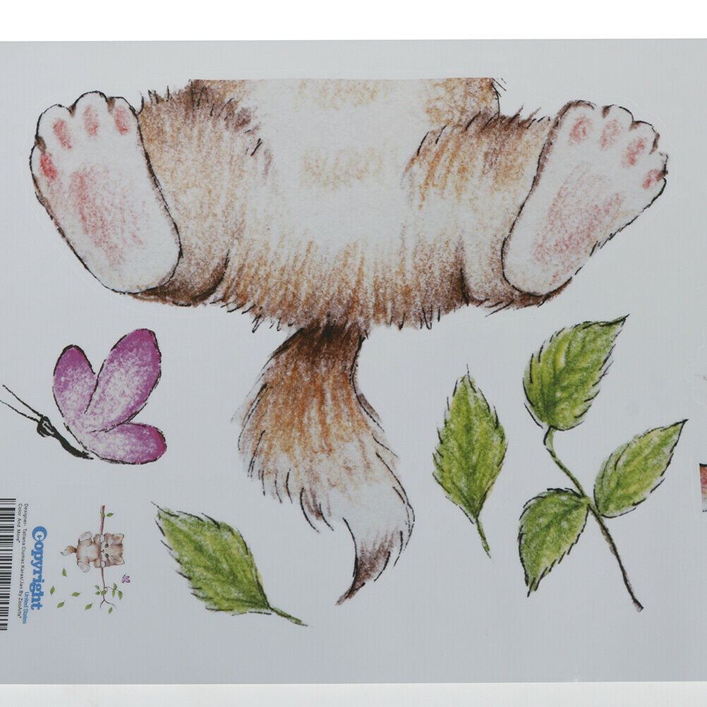Cat butterfly tree branch wall stickers kids room home decoration wall de.l8