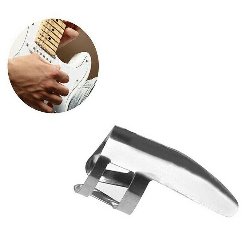 6Pcs Finger Picks Stainless Steel Metal Banjo Ukulele Guitar Picks S5M7M7