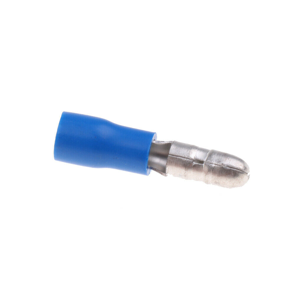 100 Pieces 16-14Gauge Insulated Wire Terminals Wire Crimp Connector Blue