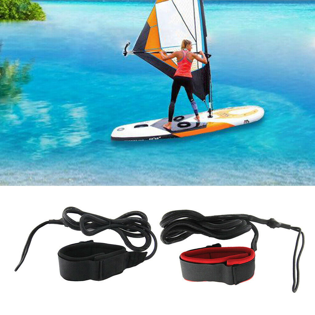 7ft Surfing SUPs Leash Ankle Wrist Surfboard Board Surfing Cord Tether Red