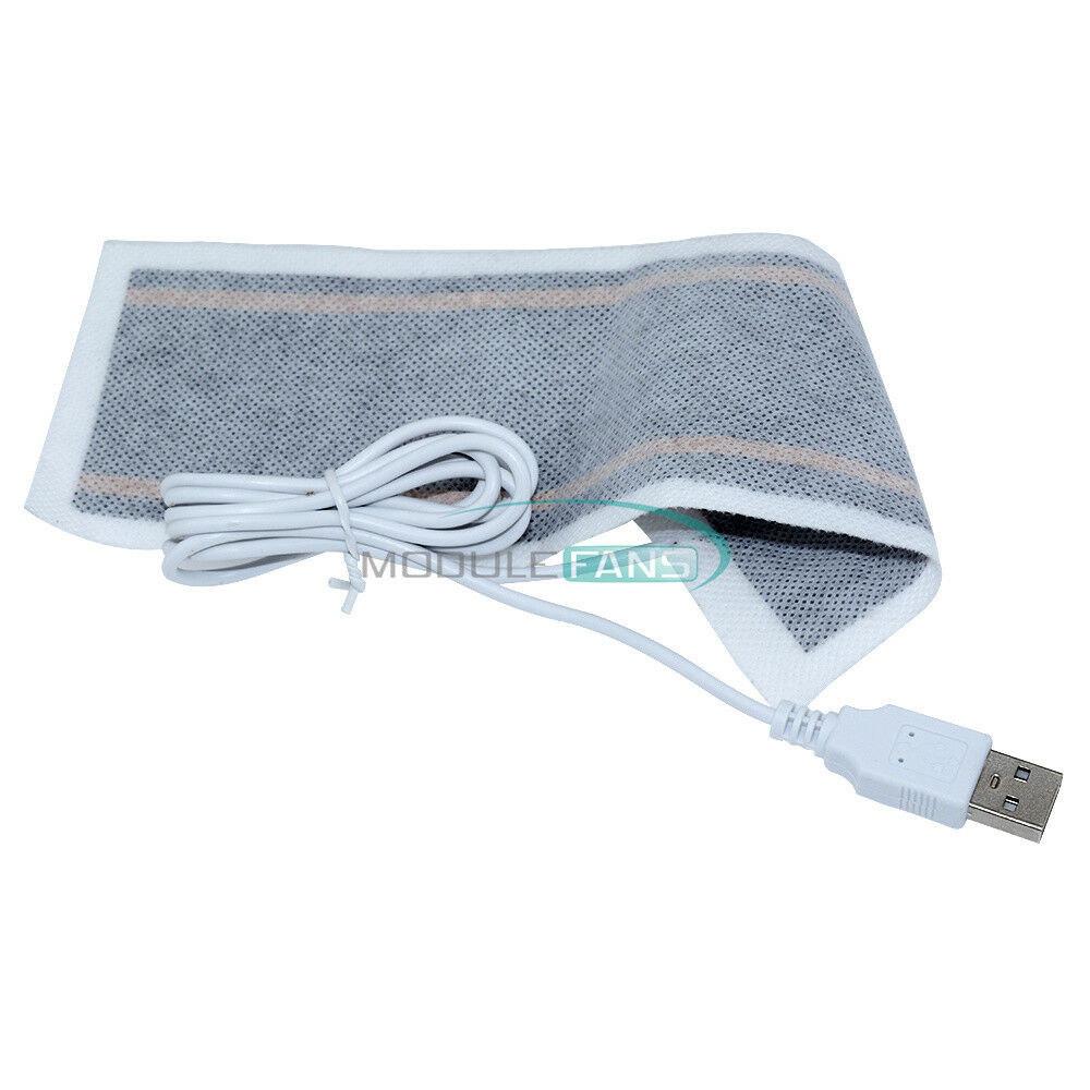 USB Heating Element Film Heater 6x20cm For Warm Feet Hand Warmer Electric Belts