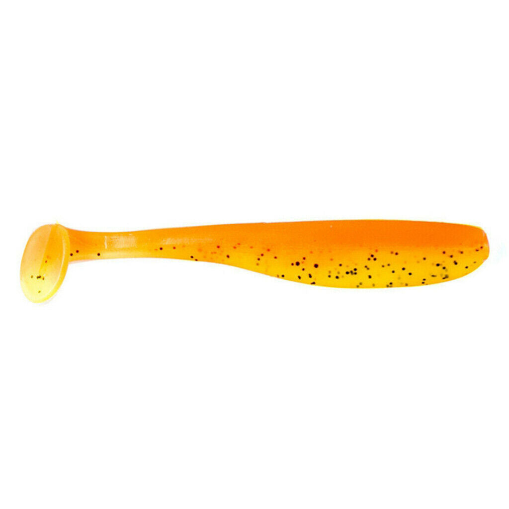 24Pcs Swimbaits Paddle Tail Worms Soft Fishing Lures Fishing Shiner Baits