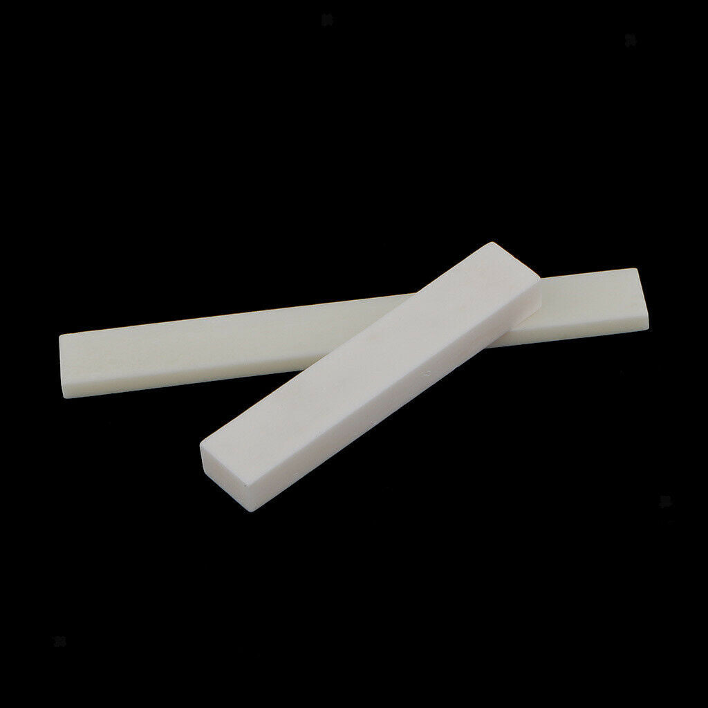Replacement Set of Ivory Uncut 52mm Nut w/ 80mm Saddle for Guitar DIY Parts