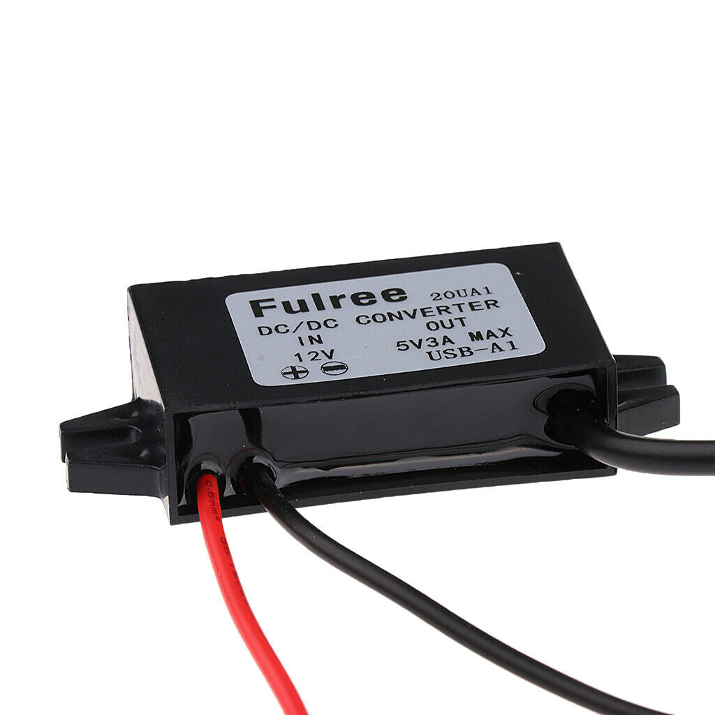 DC/DC Converter 12V  To 5v 3A Power Supply Module Micro USB Output