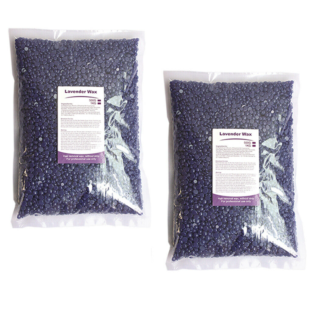 1Kg No Strip Hard Wax Bean for Painless Hair Removal Smooth Arm Leg Facial and