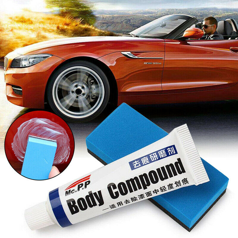 Auto Car Scratch Remover Repair Paint Agent Body Compound Paste Abrasive Kit_US
