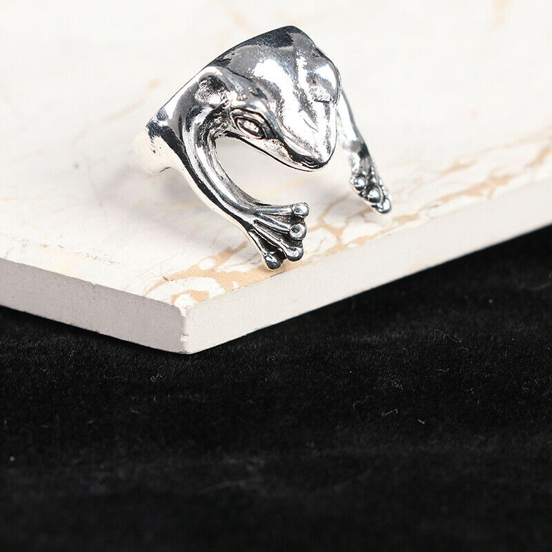 Frogs Rings Creative Design Animal Retro Ring Adjustable gift For Wom.l8