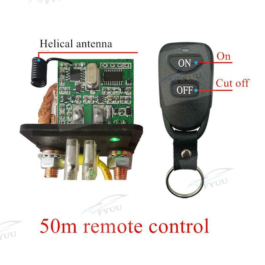 12v Car Battery Disconnect Cut Off Isolator Master Switches 2 Pcs remote control