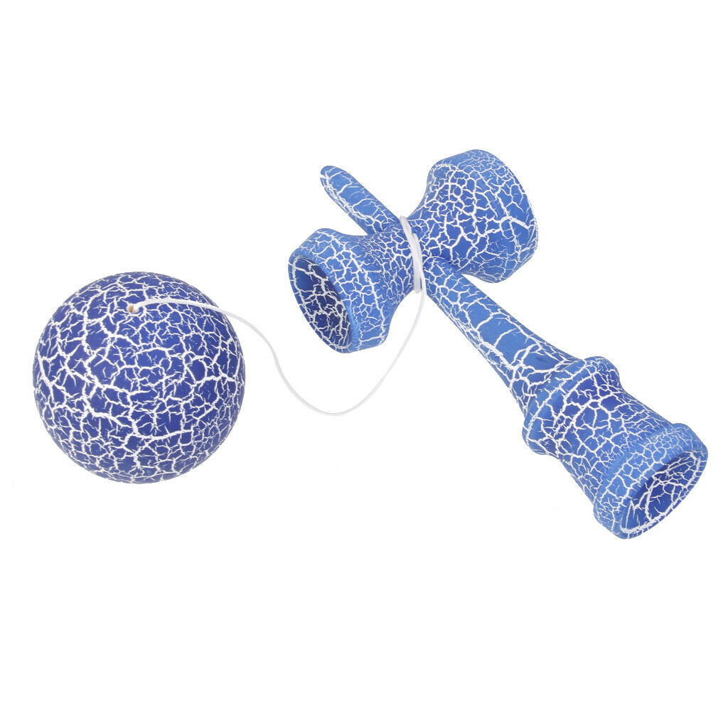Kendama Toys Wood Crack Paint- Blue