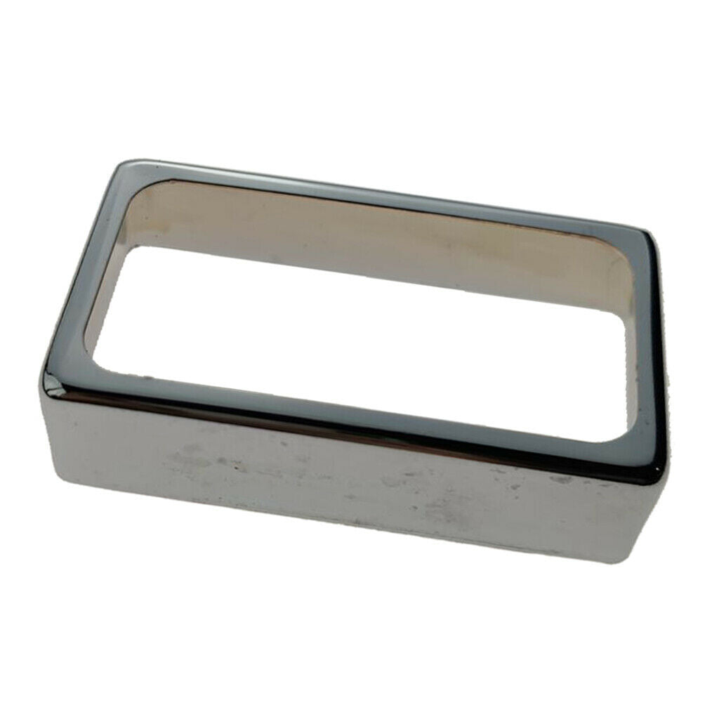 1pc Mini Brass Humbucker Pickup Cover Open for LP Guitar Accs Durable Chrome