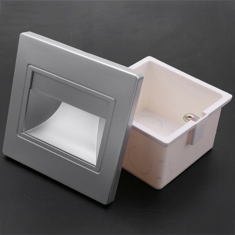 4Pcs Stair Light Led 3W LED Recessed Wall Light Footlight Step Lamps Indoor BaB8