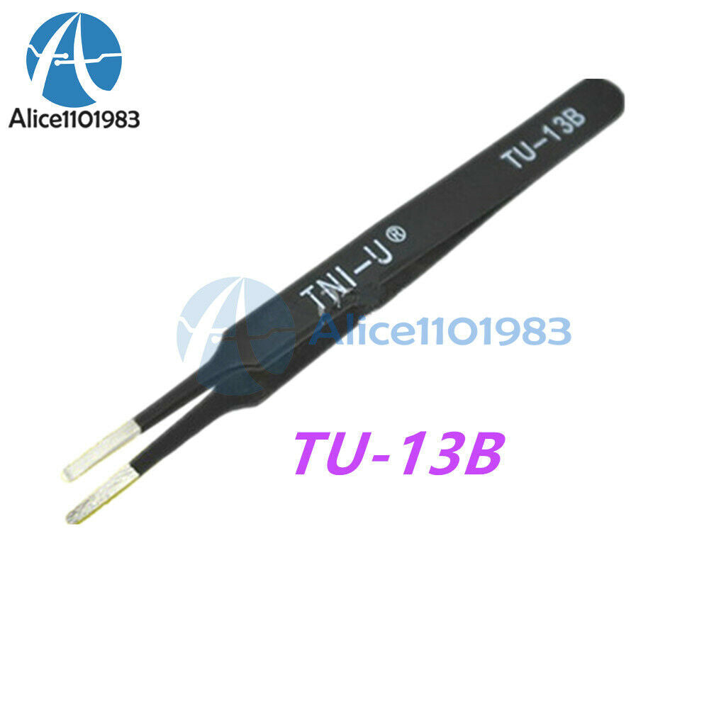 TU-13B Non-magnetic Straight Tip Tweezer Anti-static Tweezer TU-13B