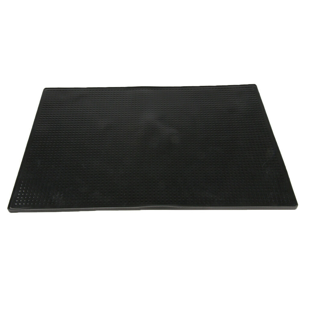 1 Pieces Black Rubber Bar Runner Spill Mat for Home Pub Cafe Decoration