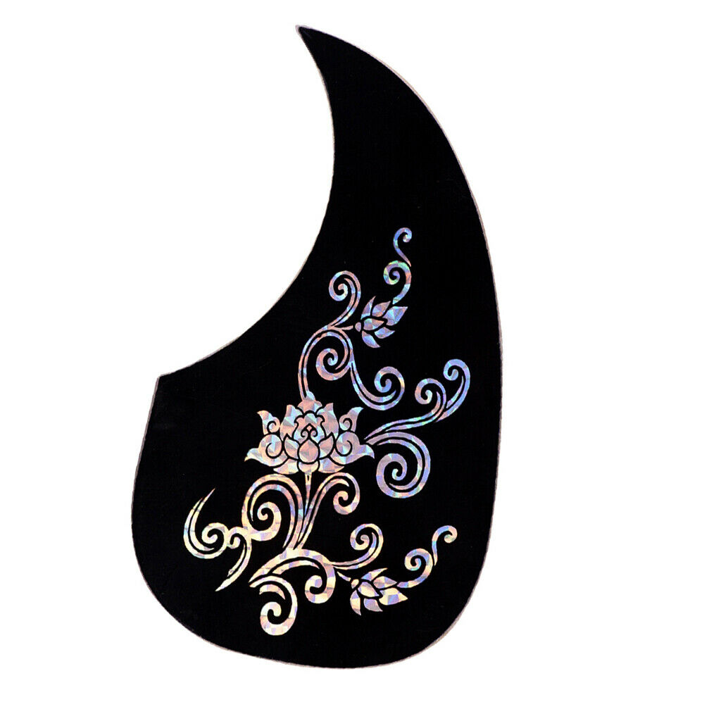 Acoustic Guitar Pickguard Sliver Flower Scratch Plate Pickguard for 40" 41