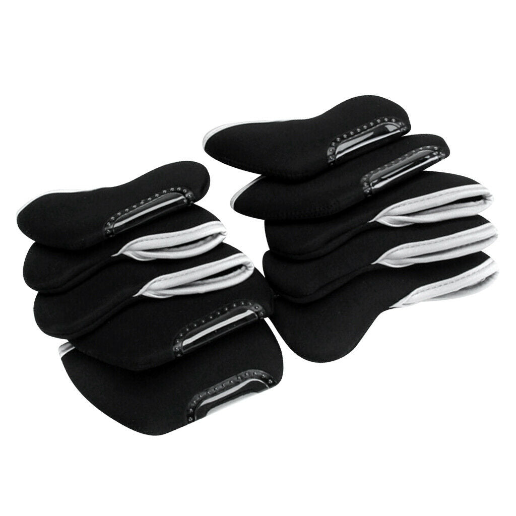 10pcs Nylon Golf Iron Club Putter Head Cover Case Protective Headcovers