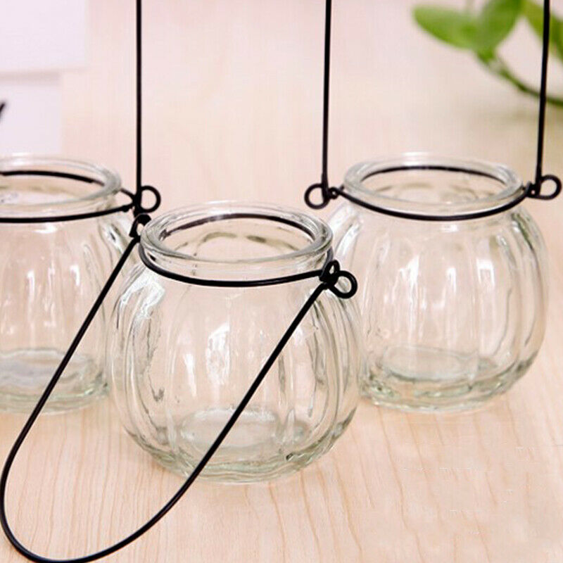 Hydroponic Vase Glass Bottle Pumpkin Flower Arrangement Small Hanging Bot SJ