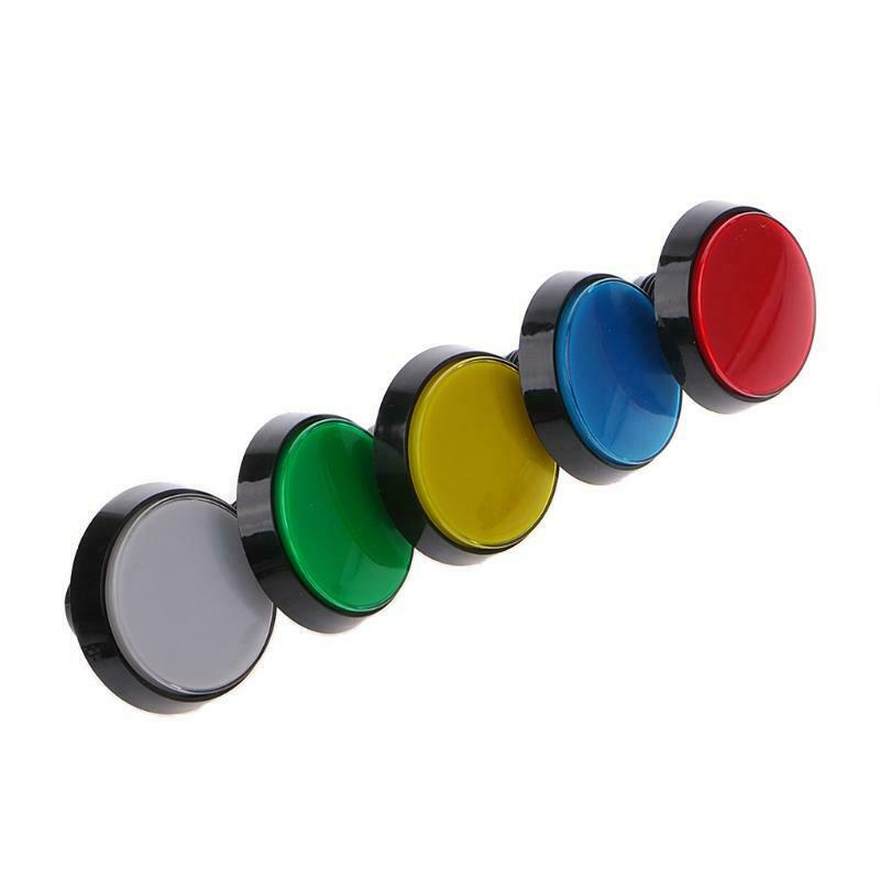 5 Pcs/Set 5 Colors 60mm Round Push Button Switch For Game Player Arcade Joystick