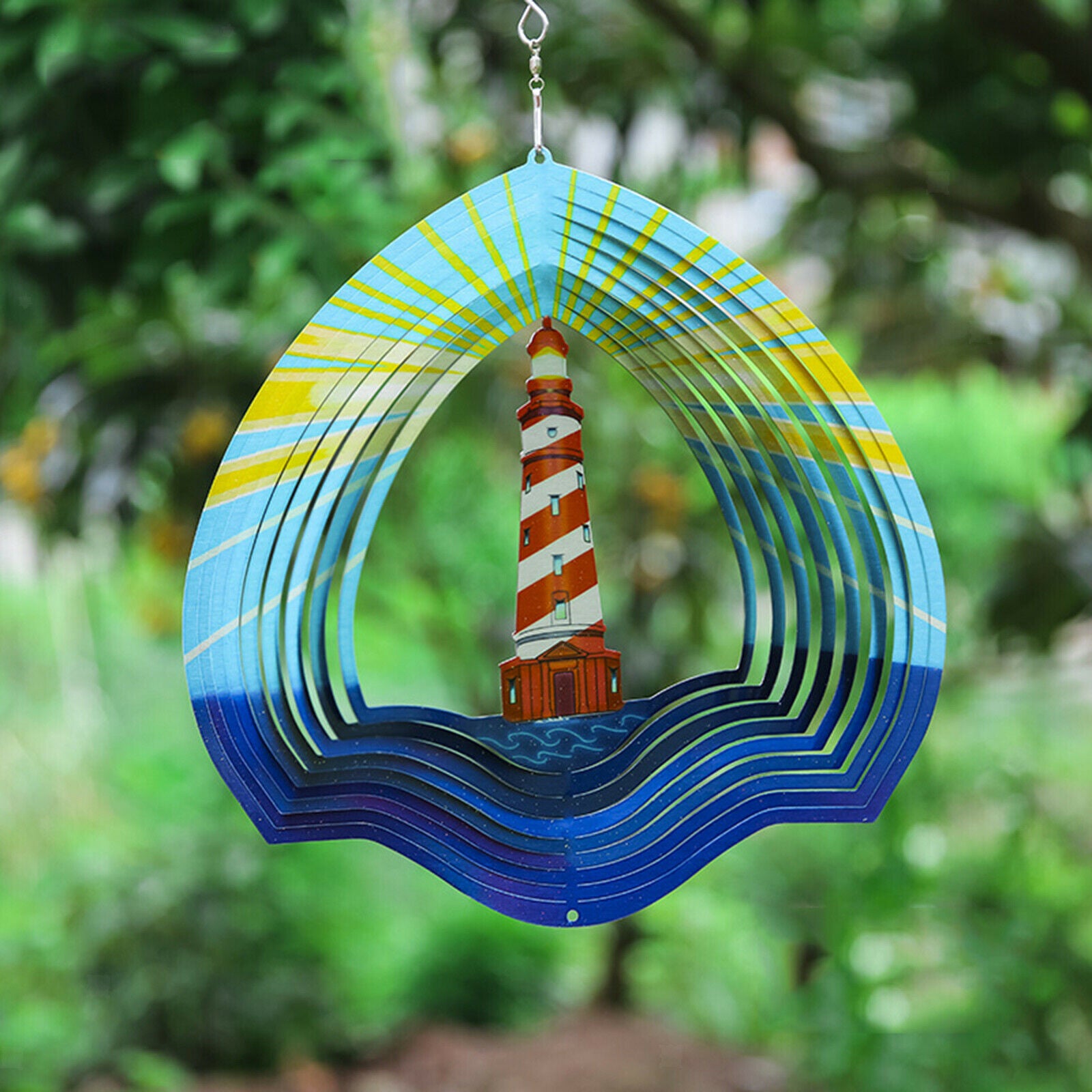 Garden Wind Chimes Wind Spinner Hanging Yard Tree Windmill Patio Ornament