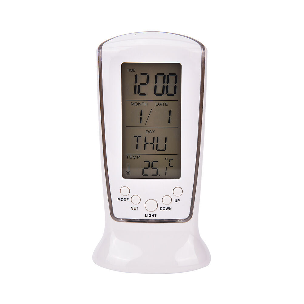 Top Digital Backlight LED Display Table Alarm Clock Snooze'Thermometer Ca.l8