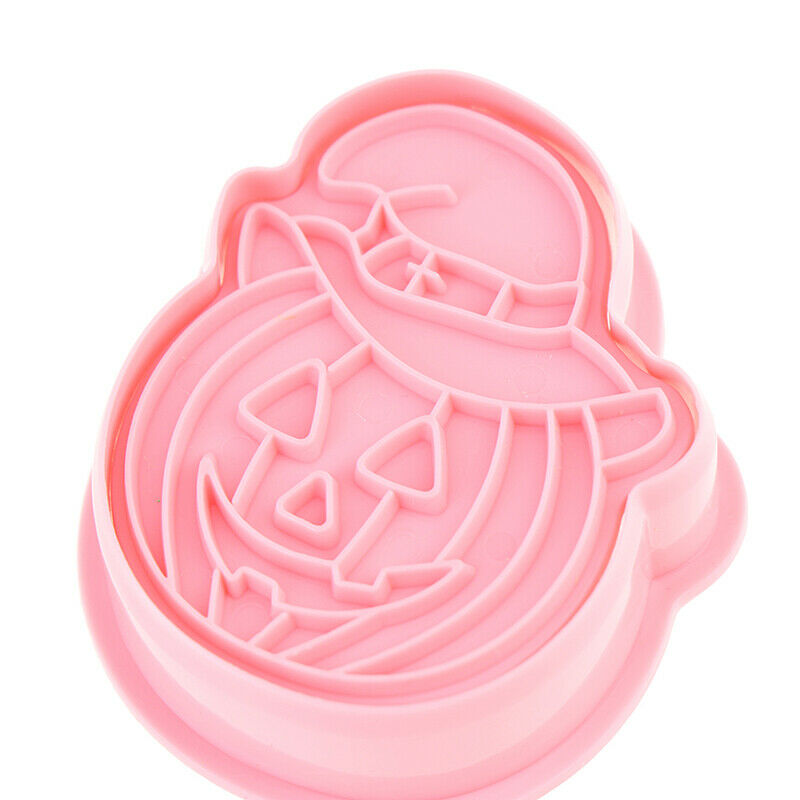 6PCS Halloween Cookie Plunger Cutters Cake Biscuit Sugarcraft Mold Baking ToBDA