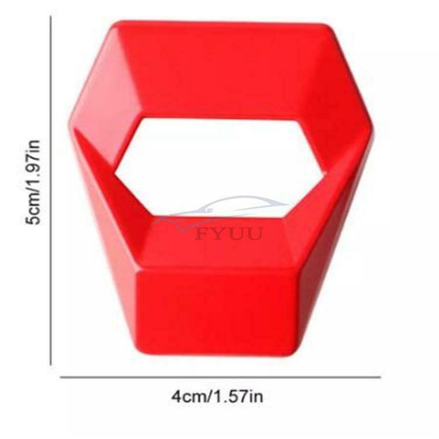 1x Red Aluminum Alloy Decoration Engine Switch Button Protection Cover Car Parts