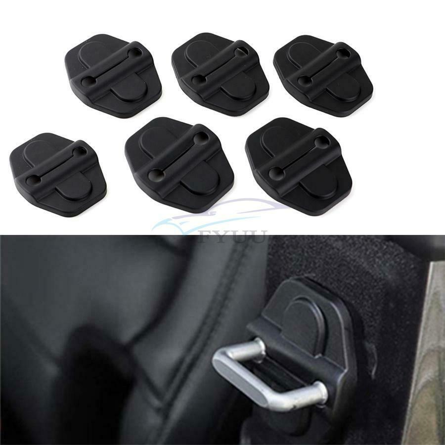 6 × Rustproof Waterproof Auto Front Rear Upper Lower Door Lock Protector Cover