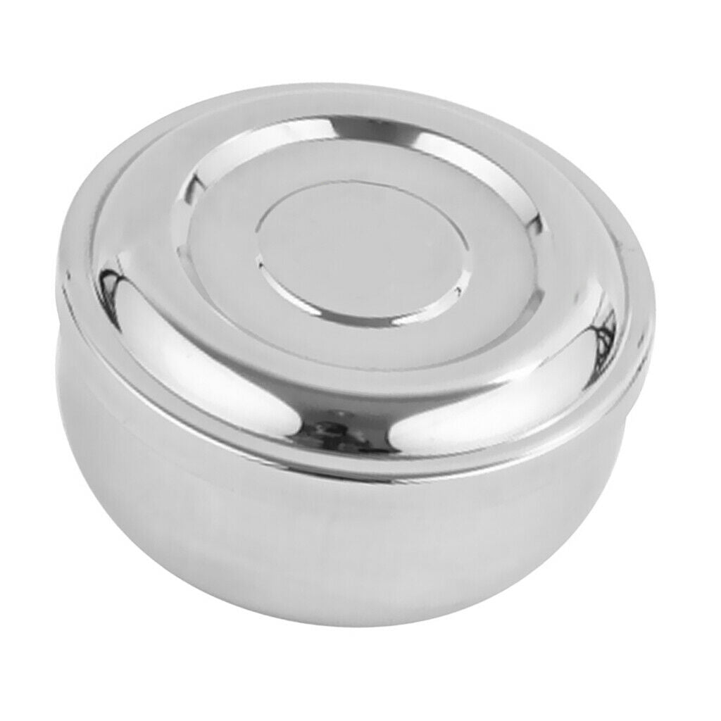 Rice Bowl with Stainless Steel Lid Soup Bowl Tableware Serving Dish Food Storage