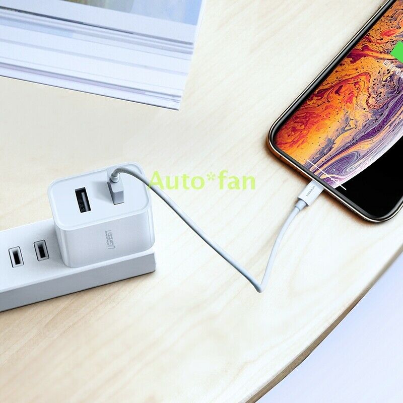 Dual Port Quick Charging Adapter Brand New UGREEN CD146 AC100-240V 3.1A 15.5W