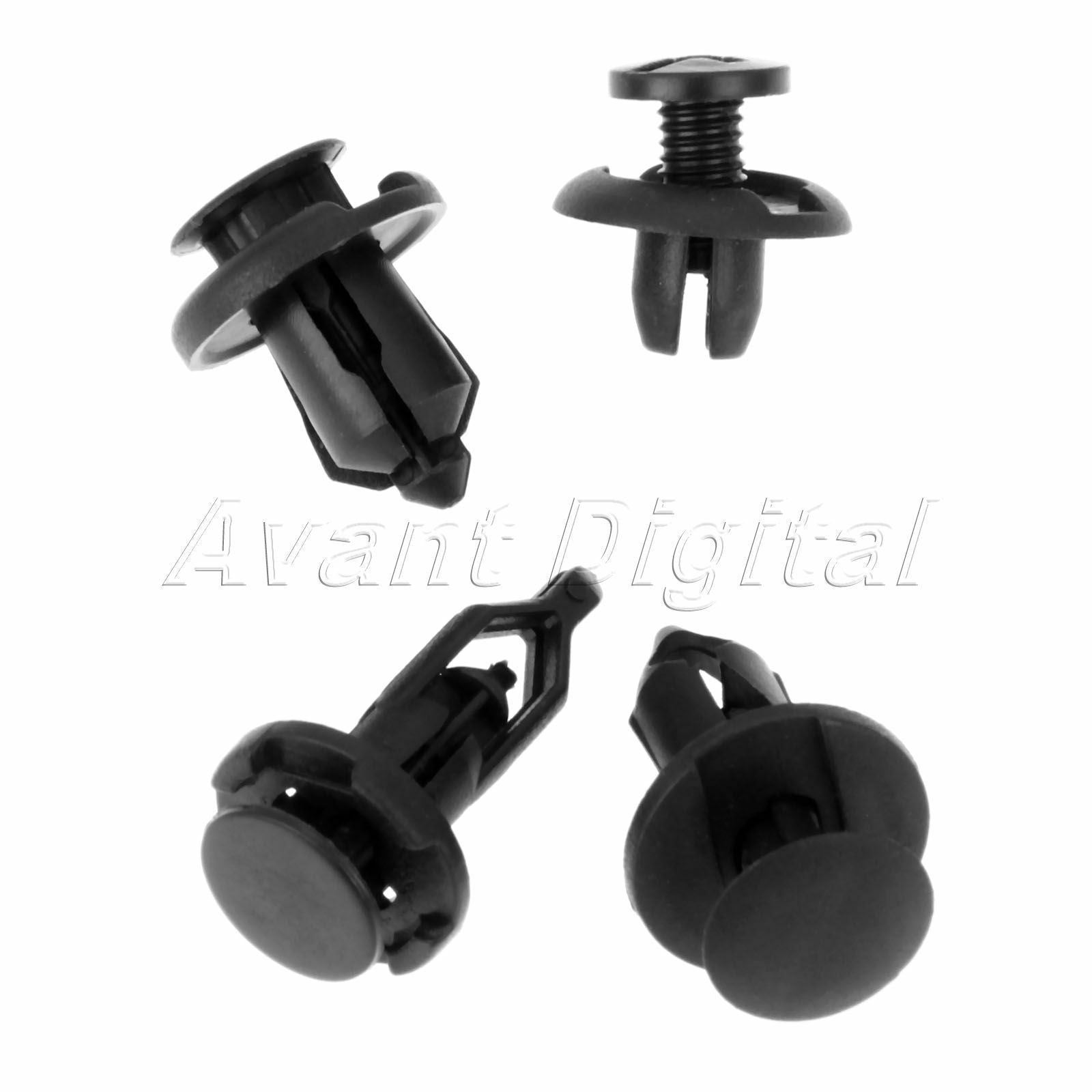 40PC Plastic Rivets Push Type Clips Fasteners B17 B28 B02 C14 EACH 10PC/Set