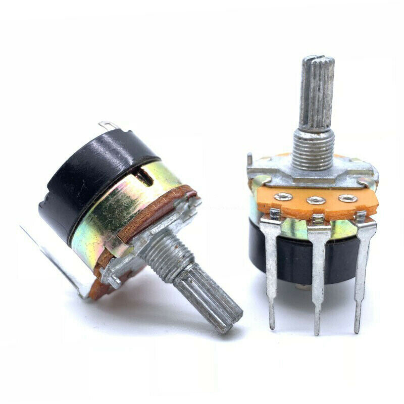 1pcs 24Type dimming potentiometer with switch B500K shaft length 20mm
