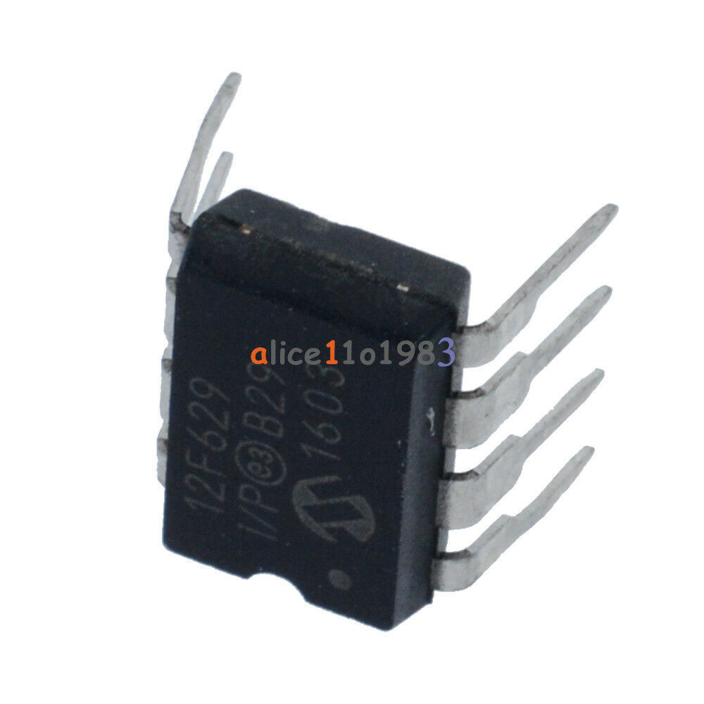2PCS MCU IC MICROCHIP DIP-8 PIC12F629-I/P 12F629-I/P 12F629 NEW