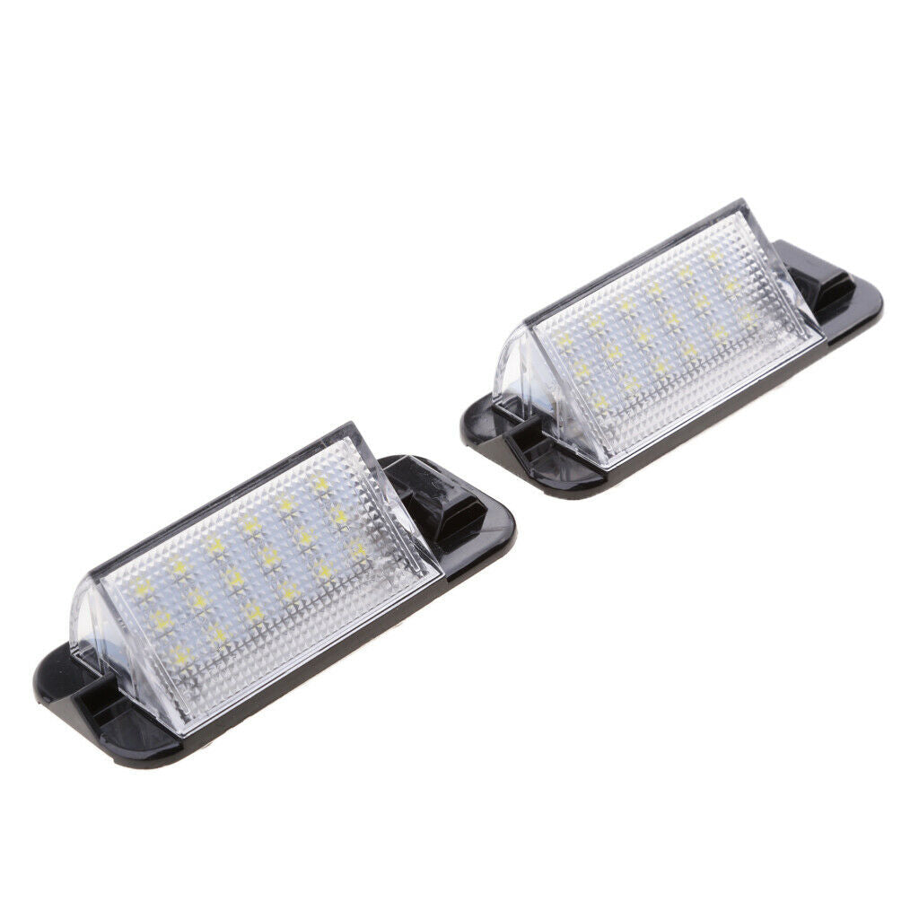 2 Pieces Number License Plate LED Light Lamp for Audi VW Jetta MK6