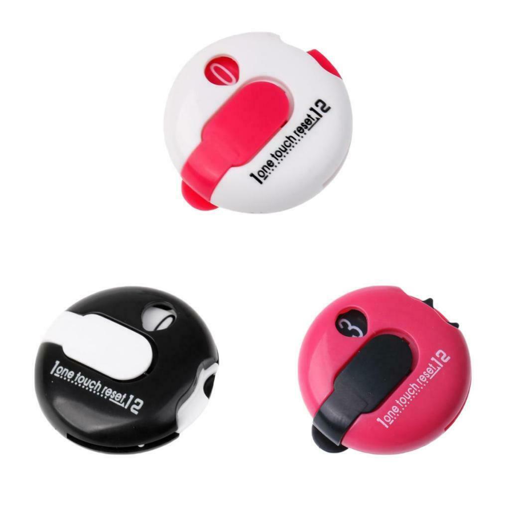 3 Count Golf Score Counter - One Touch Reset, Counts up to 12 Strokes - Durable