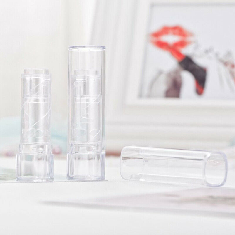 Transparent Plastic Lip Balm Tube Lipstick Clear Cosmetic Lip Gloss Conta.l8