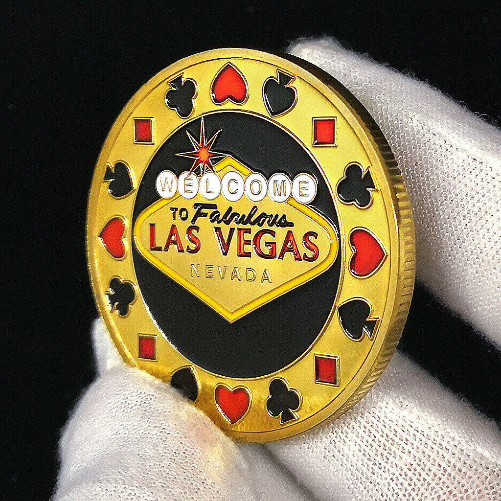 Poker Style Souvenir Alloy Commemorative Coins Collection Lucky Chips Gifts