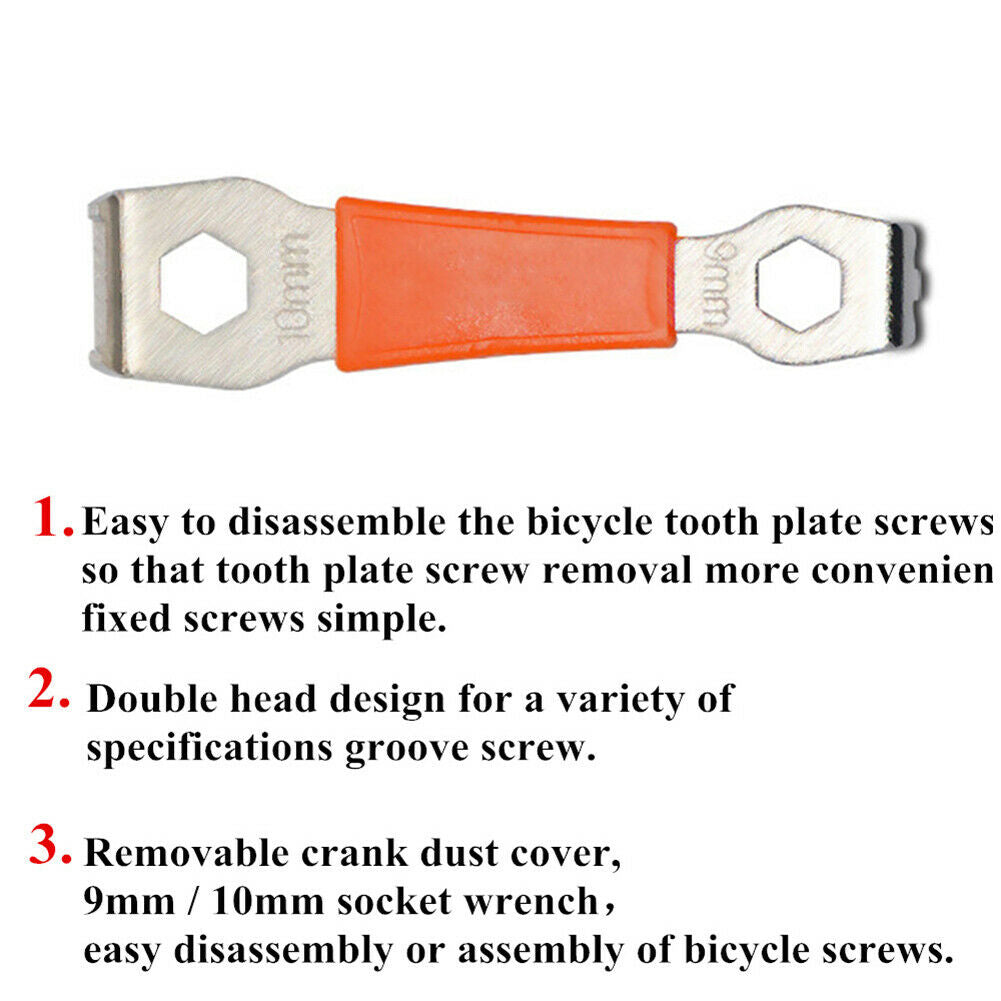 Bicycle Chainring Bolts Crankset Nut Wrench Chainwheel Dismounting Crank Sur