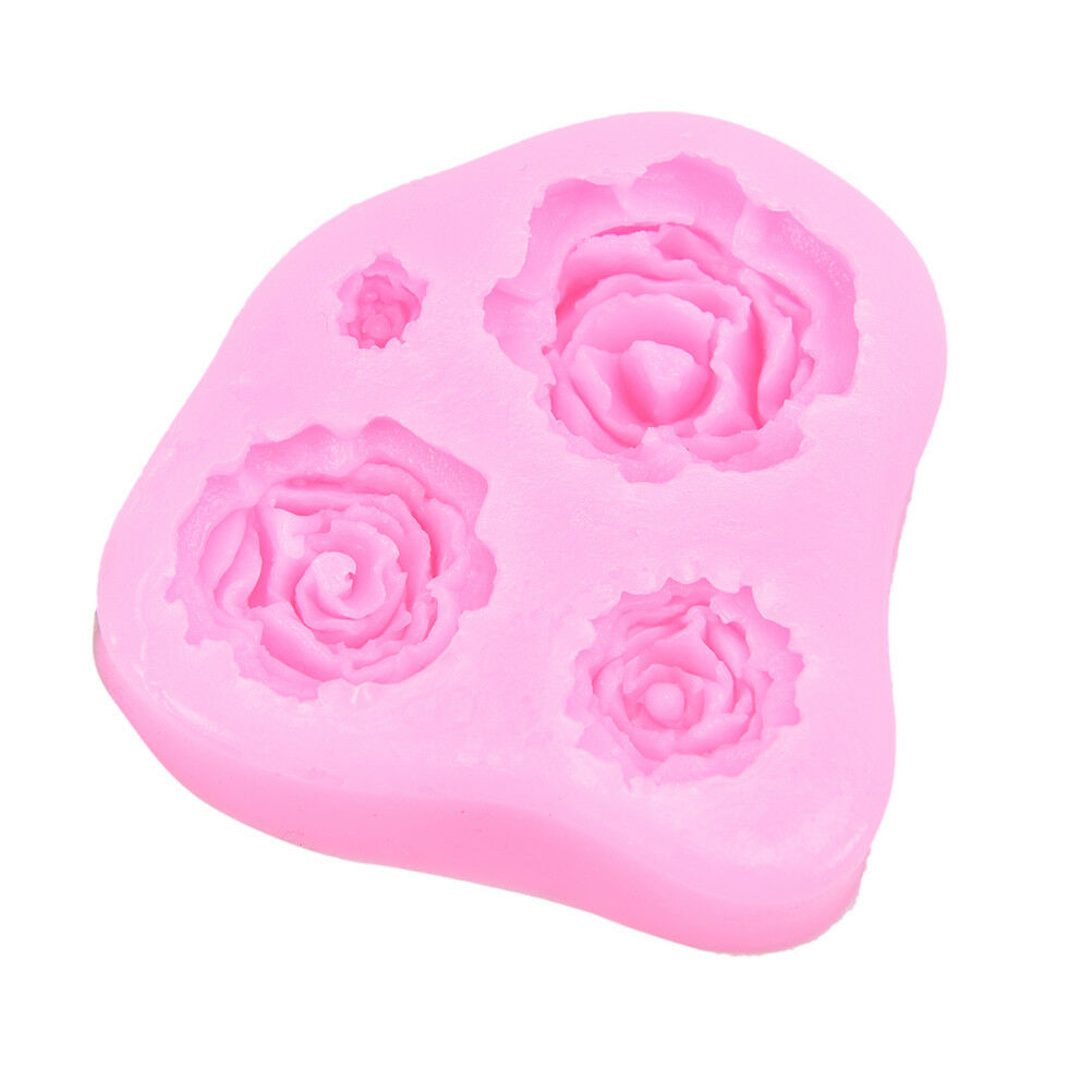 Heart Rose Lace Silicone Molds Wedding Cupcake Fondant Cake Decorating To.l8