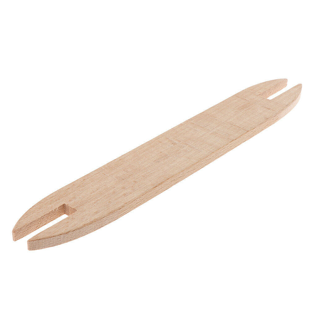 2pcs Wooden Shuttle Sticks For Knitting 6.1in (155mm) Handcrafts Parts
